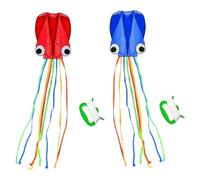 Large Octopus Kite Kid Adult Beautiful Huge Easy to Fly Beach Kite Kit with 100m Line 2PCS Beach Kites
