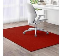 Large Office Chair Mat for Carpeted and Hardwood Floor Protector,6mm Thick Computer Gaming Chair Mat Anti-Slip Rolling Chairs Carpet for Wooden Floors (Wine Red,120x180cm)