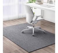 Large Office Chair Mat for Carpeted and Hardwood Floor Protector,6mm Thick Computer Gaming Chair Mat Anti-Slip Rolling Chairs Carpet for Wooden Floors (Dark Grey,60x120cm)