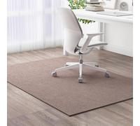 Large Office Chair Mat for Carpeted and Hardwood Floor Protector,6mm Thick Computer Gaming Chair Mat Anti-Slip Rolling Chairs Carpet for Wooden Floors (Brown,120x150cm)