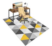 Large Office Chair Mats for Carpet & Hard Floors Non-Slip Rubber Gaming Mat Floor Protectors 80x100 cm - Perfect for Home & Office Desks FANDIAO