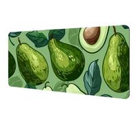 Large Office Desktop Mouse Pad, Hand-painted Avocado Non-Slip Lightweight Computer Mouse Pad 35.2" x 15.7"