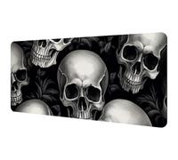 Large Office Desktop Mouse Pad, Skull Head Non-Slip Lightweight Computer Mouse Pad 35.2" x 15.7"