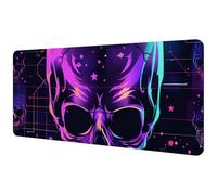 Large Office Desktop Mouse Pad, Skull Head Space Non-Slip Lightweight Computer Mouse Pad 35.2" x 15.7"