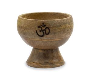 Large Om Ritual Incense Cone Holder - 11X6Cm, Ash Catcher & Decor