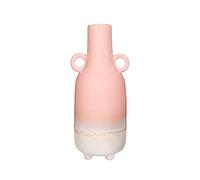 Large Ombre Glaze Pink Stoneware Vase