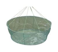 Large Open Mouth Foldable Fishing Net Durability Nylons Meshes With Baits Bag For Efficient Catching In Rivers Lake Pond Compacts Travel Fishing Landing Net