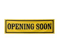 Large Opening Soon Banner 3x10 ft - Open Sign for Business - Opening Soon Vinyl Banner for Outside Storefronts, Retailers, Shops, Food Truck, Events, Fairs, Restaurants and Cafe with 12 Brass Grommets