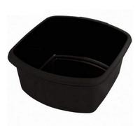Large Or Small Plastic Rectangular Washing Up Bowl (Black, Small Rectangular Bowl)