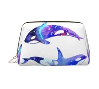 Large Orca Killer Whale Printed Cosmetic Bag Portable Cosmetic Storage Bag Suitable for Travel and Business Trips