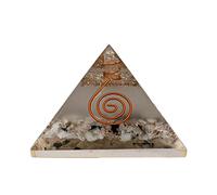 Large Orgone Pyramid | Glow in Dark Rainbow Moonstone Pyramid Crystal | Orgonite Pyramid | Organ Pyramids Positive Energy Healing