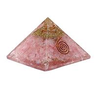 Large Orgone Pyramid | Rose Quartz Pyramid Crystal | Orgonite Pyramid | Organ Pyramids Positive Energy Healing
