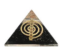 Large Orgone Pyramid | Shungite Pyramid Crystal | Chakra Reiki Orgonite Pyramid | Organ Pyramids Positive Energy Healing