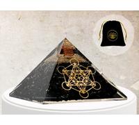 Large Orgone Pyramid | Shungite Pyramid Crystal | Metatron Orgonite Pyramid | Organ Pyramids Positive Energy Healing