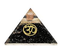 Large Orgone Pyramid | Shungite Pyramid Crystal | OM Orgonite Pyramid | Organ Pyramids Positive Energy Healing