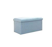 Large Ottoman Pouf Foot Rest 12x12x12inVersatile Footstool with Removable Lid for Under Desk Storage Bathroom Vanity Stool Ideal for Entryway & Dining Room