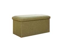 Large Ottoman Pouf Foot Rest 19x12x12in Versatile Footstool for Under Desk Storage Tall Vanity Stool for Bathroom Makeup Removable Lid Ideal for Entryway & Dining Room