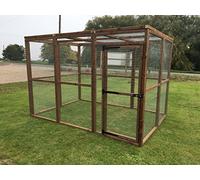 Large Outdoor Animal Run Pet Pen Dog Cat Chicken Rabbit 16G (Mesh Roof)