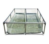 Large Outdoor Aquaculture Pool with Viewing Panel - Ideal Fish Pond for Koi, Goldfish, Turtles - Perfect for Breeding & Temporary Water Storage