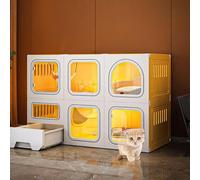 Large Outdoor Cat Enclosure - Multipurpose Wooden Cat House for Indoor and Outdoor Use