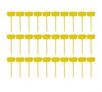 Large Outdoor Garden Markers Polypropylene Plant Identification Stakes for Vegetable Beds Herb Rows and Flower Plots (Yellow)