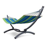 Large Outdoor Hammock Bed With Heavy Duty Stand Frame Garden Swinging Camping