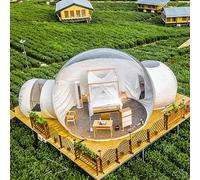 Large Outdoor Inflatable Hotel Tent Inflatable Dome Bubble House Transparent Large Outdoor Tents for Camping Backyard Large Family Tents Portable Garden Dome Tent Household faucets