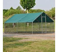 Large Outdoor Metal Coops, Featuring Premium Waterproof And Sun Metal Chicken Coops Run Protection-suitable For Chickens Ducks And Other Small Animals(2x3x2m)