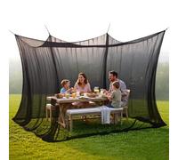 Large Outdoor Mosquito Net, Ultra-Fine Mesh Bug Net for Patio, Camping, Backyard, Portable Insect Screen with Rope for Family Dining, Picnic, Garden(B,Single: 210 * 190 * 240CM (8m))