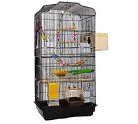 Large Outdoor Pigeon Cage - Luxury Metal Aviary for Budgerigar & Canary, Spacious Double Bird Villa for Garden Use