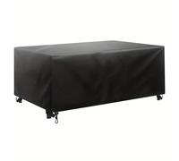 Large Outdoor Table Cover Rectangular,210x180x100cm Waterproof Table Cover 420D Heavy Duty Oxford Fabric Windproof, Anti-UV, for Chair and Table Rattan Sofa