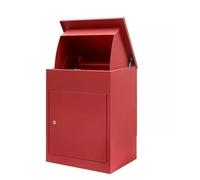 Large Outdoor Waterproof Steel Mailbox Wall Mount Parcel Drop Box | For Home Garden Newspaper Storage Metal Post Apartments