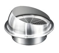 Large Outlet External Extractor Vent Cover with Metal Mesh，6/6.3/7/8in，Stainless Steel，Round，Ventilation Grill Hood，Range Hood Cap，HVAC Vent Duct, Kitchen, Dryer(160mm/6.3inch)