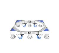 Large Outside Plant Container Base Stand with 8 Locking Wheels Fridge Freezer Wheels Adjustable 86-118cm Trolley Washing Machine Roller To Move Heavy Furniture and Appliances