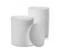 Large Oval Cotton Pads 100 Pack | 100% Pure Cotton Lint-Free Hypoallergenic | Soft Makeup Remover Pads for Face and Skincare | Gentle Cleansing Pads for Sensitive Skin