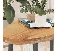 vidaXL Table Top Light Brown 100x50x4 cm Solid Wood Oak Oval