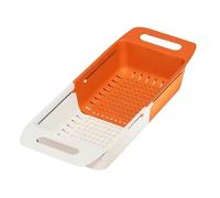 Large Over Sink Drain Basket - Expandable Kitchen Sink Drain Basket with Handles | Adjustable Fruit Washing Machine for Sink, Portable Over Sink Strainer