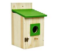 Large Owl House, Weather-Resistant Wooden Shelter, Ventilated Nesting Box | Rainproof Birdhouse with Secure Build, Heavy-Duty Owl House for Daily Use, Stylish Garden Decor with Classic Design, Balcony