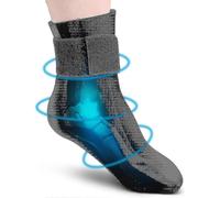 (Large Pack of 1) Reusable Gel Cold Therapy Sock For Hot & Cold Therapy, Ankle Foot Ice Pack Wrap For Injuries, Instant Pain Relief For Achilles Tendonitis, Plantar Fas