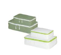 Large Packing Cubes for Travel, 4PC Waterproof Suitcase Organiser Bags Luggage Cube Packing Organiser Bag for Family,Nylon Lightweight Clothes Storage Bag for Cabin Bag