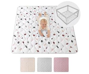 Large Padded Play Mat 127 cm - Extra Thick 1.5 cm Soft Playmat for Newborns