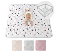 Large Padded Play Mat 127 cm - Extra Thick 1.5 cm Soft Playmat for Newborns | Stylish Unisex Design - Baby Play Mat with Non-Slip Backing for Crawling, Soft Play & Tummy Time - Machine Washable