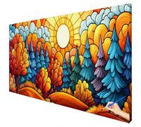 Large Paint by Numbers for Adults 120x50cm Abstract Paint by Numbers Kits for Children Beginner Hobbies for Adults Women DIY Tree Acrylic Oil Paintings Kits Without Frame Gifts for Women Decor J-47