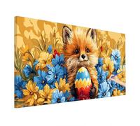 Large Paint by Numbers for Adults Animals 140x60cm, Flowers Paint by Numbers Kits, DIY Adult Crafts for Beginner, Canvas Oil Painting Kit for Kids, Hobbies for Adults Women, Autumn Decor Room R-88