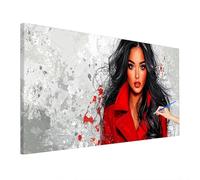 Large Paint by Numbers for Adults Anime 140x60cm, Woman Paint by Numbers Kits, DIY Adult Crafts for Beginner, Canvas Oil Painting Kit for Kids, Hobbies for Adults Women, Room Decor, Autumn Decor R-97