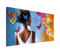 Large Paint by Numbers for Adults Anime 90x40cm, Butterfly Paint by Numbers Kits, DIY Adult Crafts for Beginner, Canvas Oil Painting Kit for Kids, Hobbies for Adults Women, Autumn Decor Room U-32