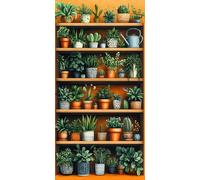 Large Paint by Numbers for Adults Bonsai,DIY Canvas Oil Painting Kit for Adults and Beginners,Plant Painting by Numbers with Acrylic Pigment and Brush for Room Decor Gifts 32x64in Without Frame F1-742
