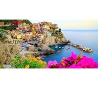 Large Paint by Numbers for Adults City, DIY Canvas Oil Painting for Adults and Beginners, Sea View Painting by Numbers with Acrylic Pigment and Brush for Room Decor Gifts 40x80in Without Frame F1-410