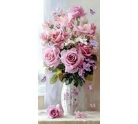 Large Paint by Numbers for Adults Flowers, DIY Canvas Oil Painting for Adults and Beginners, Plant Painting by Numbers with Acrylic Pigment and Brush for Room Decor Gifts 36x72in Without Frame F1-978