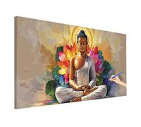 Large Paint by Numbers for Adults Zen 160x70cm, Flowers Paint by Numbers Kits, DIY Adult Crafts for Beginner, Canvas Oil Painting Kit for Kids, Hobbies for Adults Women, Room Decor, Autumn Decor R-64